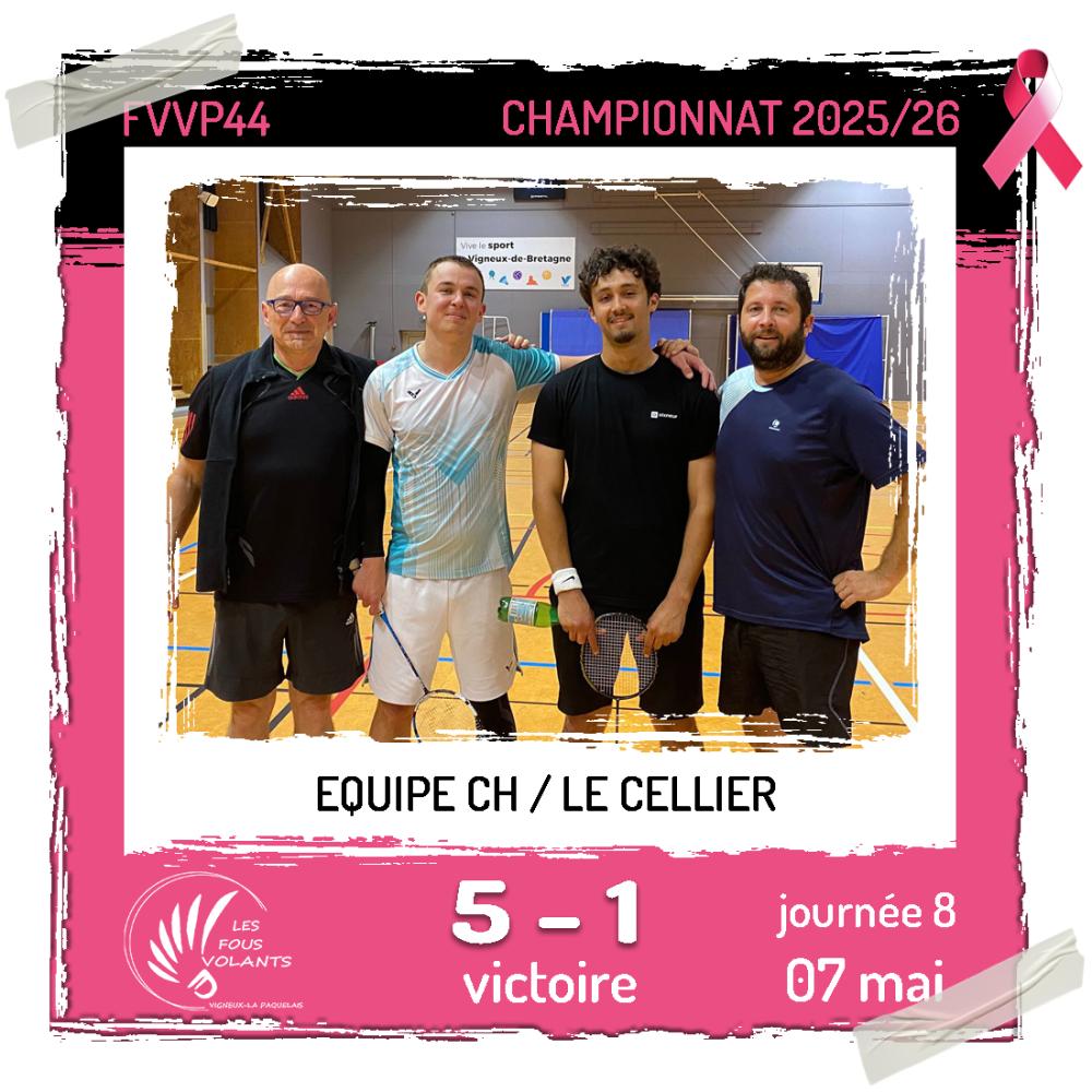 Rencontre J8 de la CH : Vigneux contre Le Cellier (victoire)
